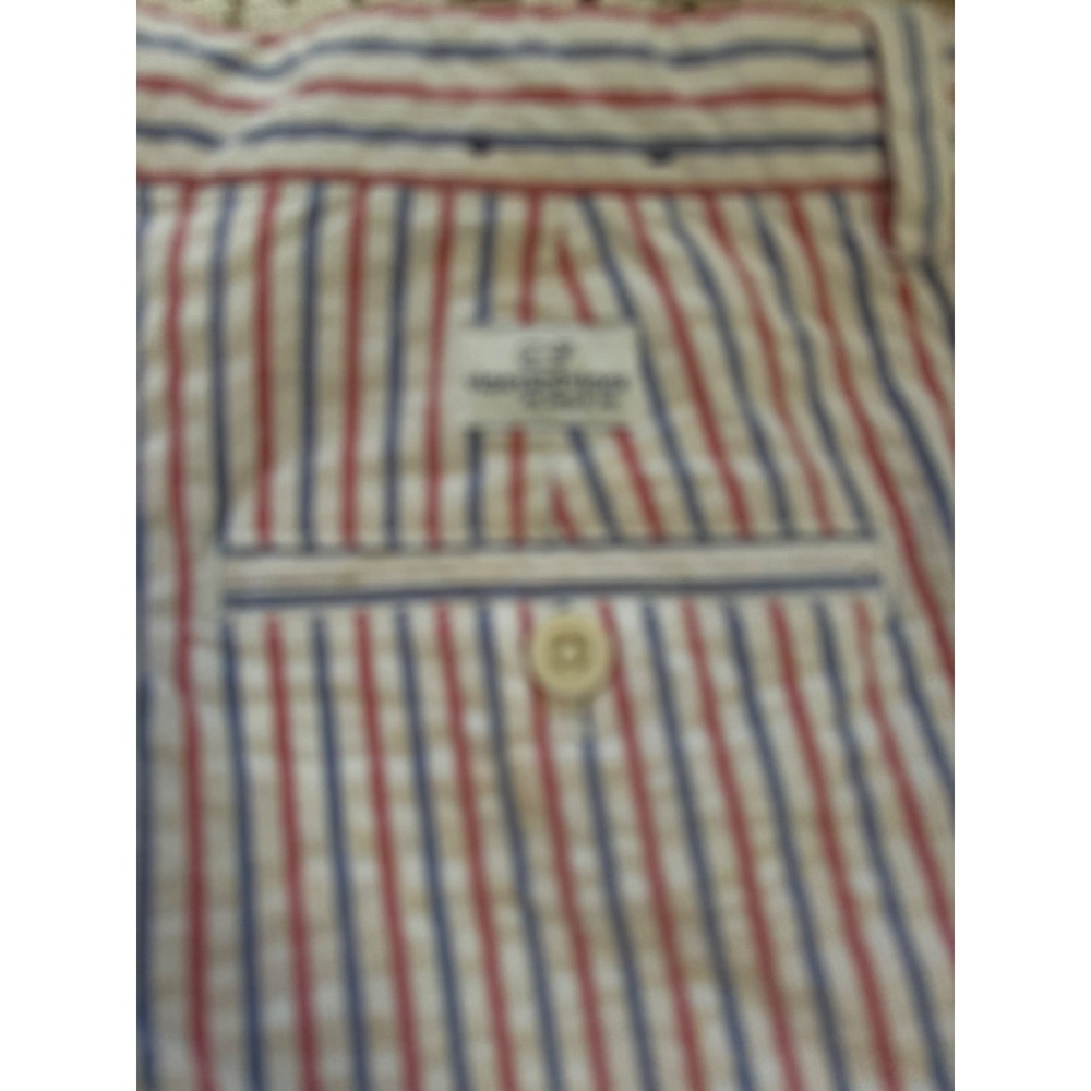 Vineyard Vines Boys Red White Blue Striped Seersucker Shorts Size 18